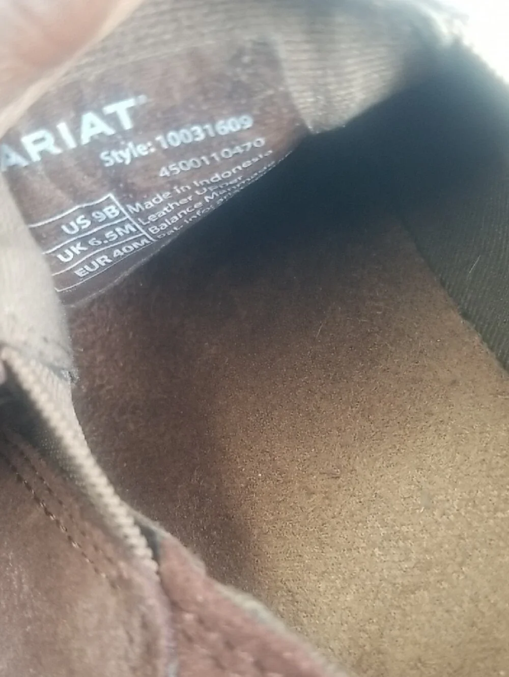 Ariat Brown Embossed Leather Slip-On Loafers